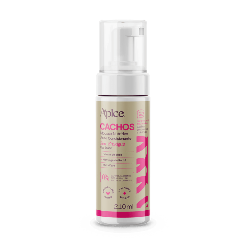 Mousse Nutritivo Cachos Essence 210 ml - Low Poo