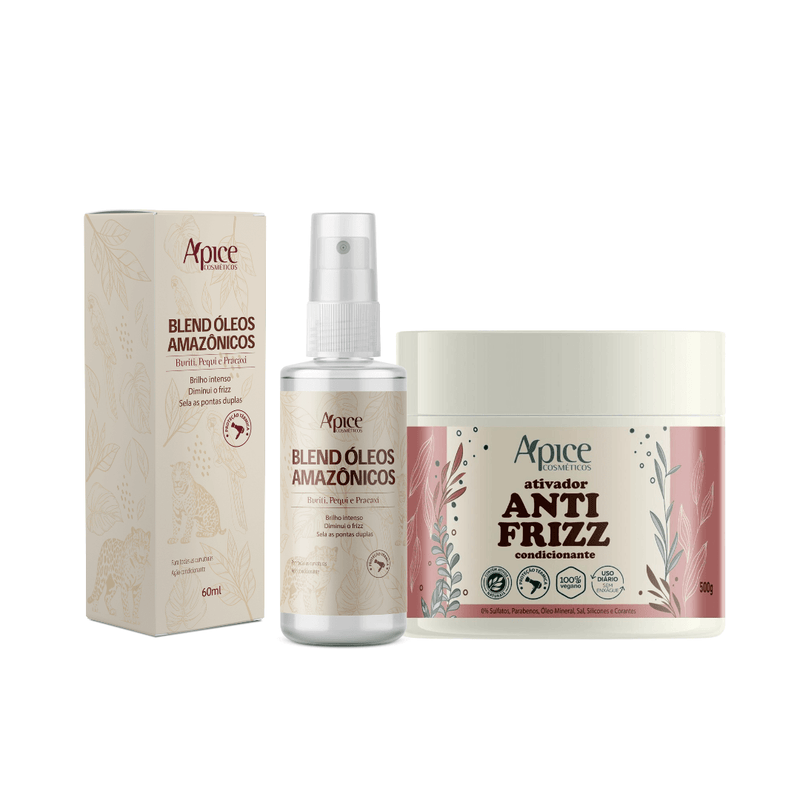 Kit Ativador Anti Frizz e Blend de óleos Amazônicos  (2 itens)