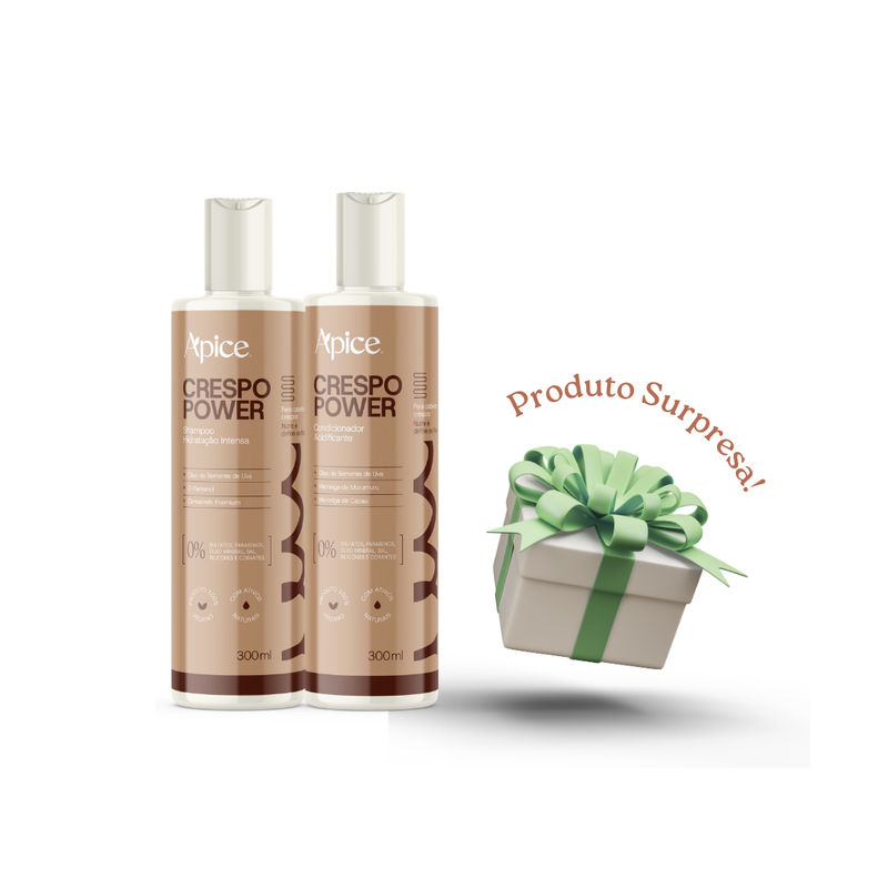 Kit Crespo Power - Shampoo, Condicionador e Produto Surpresa (3 ITENS)