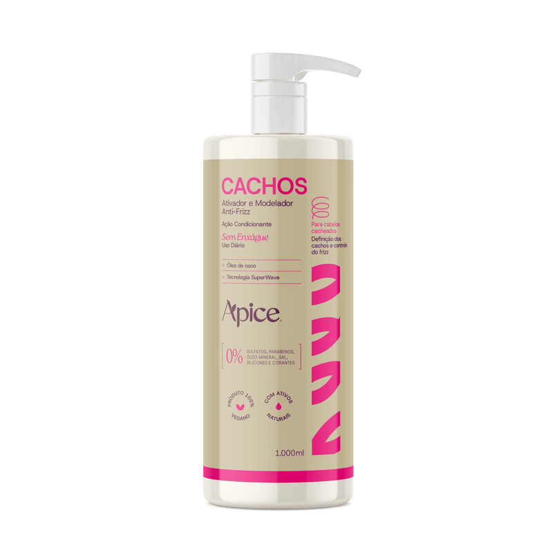 Ativador e Modelador Anti-Frizz Cachos Essence 1000 ML