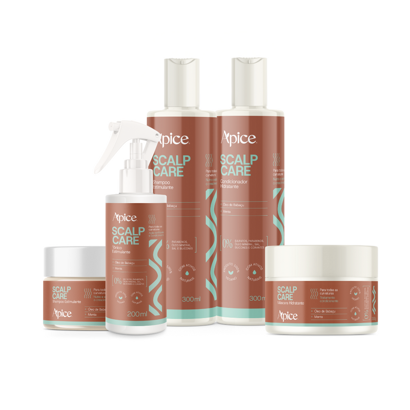 Kit Scalp Care - Shampoo, Condicionador, Máscara, Shampoo em pasta e Tônico (5 ITENS)